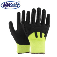 NMSAFETY Terry brushed acrylic thermal insulated hand freezer winter work waterproof glove warm anti slip for men in cold season